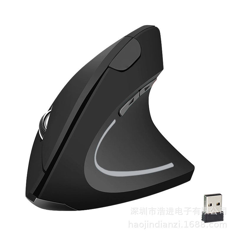 Vertical Ergonomic Wireless Mouse – Upright Design, USB Nano Receiver & Adjustable DPI