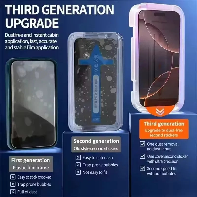 5-Pack iPhone Screen Protectors – Tempered Glass, Anti-Fingerprint