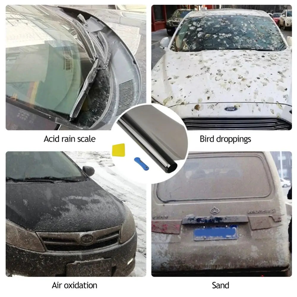 Car Window Tint Film UV Heat Control Privacy Anti-Glare Easy Install DIY Roll -Fast Shiping