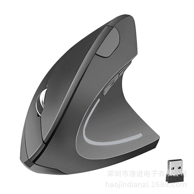 Vertical Ergonomic Wireless Mouse – Upright Design, USB Nano Receiver & Adjustable DPI