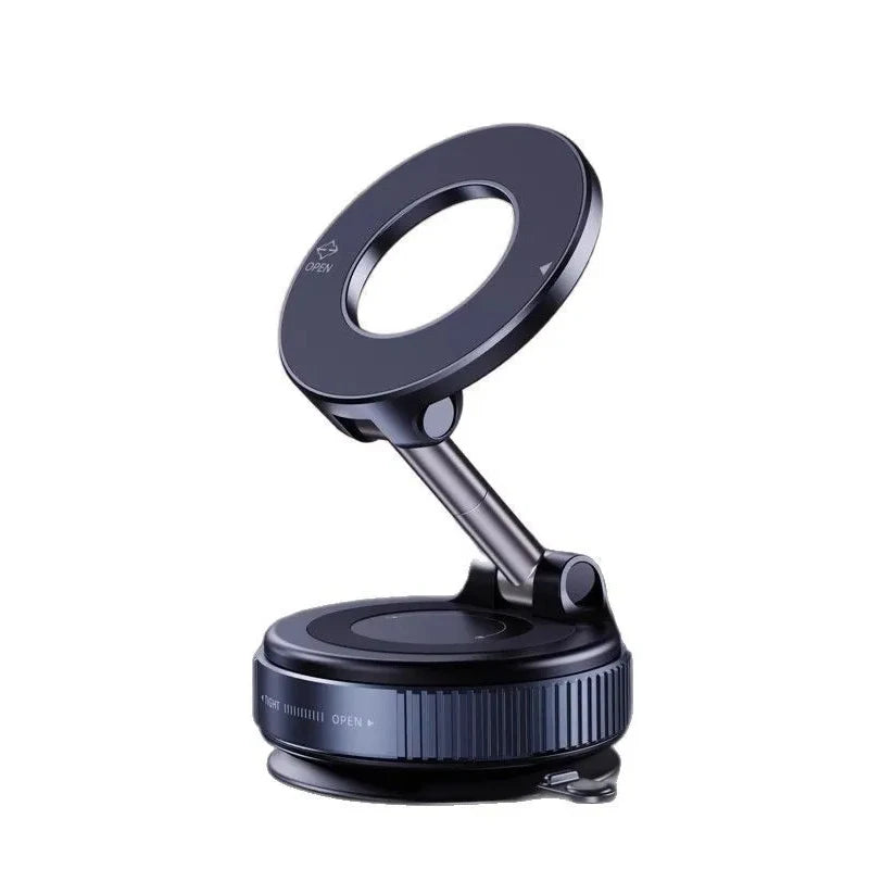 Foldable 360° Magnetic Phone Holder ā Vacuum Mount for Car or Wall Use