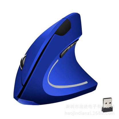 Vertical Ergonomic Wireless Mouse – Upright Design, USB Nano Receiver & Adjustable DPI