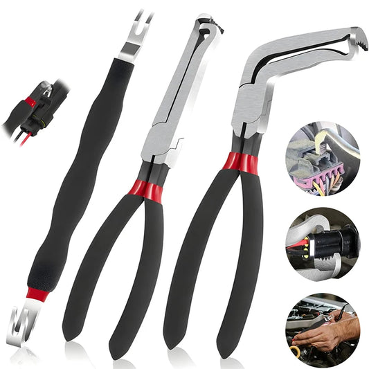Electrical Disconnect Pliers Set | Fuel Line & AC Hose Removal Tool Kit for Cars & Trucks