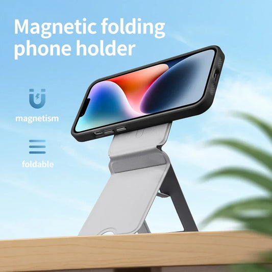 Magnetic Phone Stand Holder for iPhone – Adjustable Desk Mount for Hands-Free Viewing & Charging