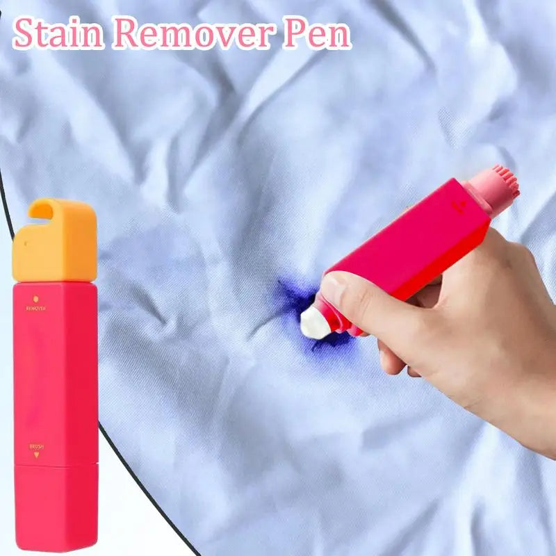 Travel size portable stain remover pen for on-the-go cleaning