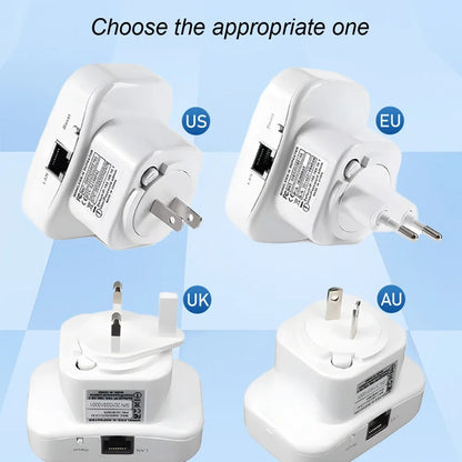 WiFi Range Extender Signal Booster – Wireless Repeater for Home & Office