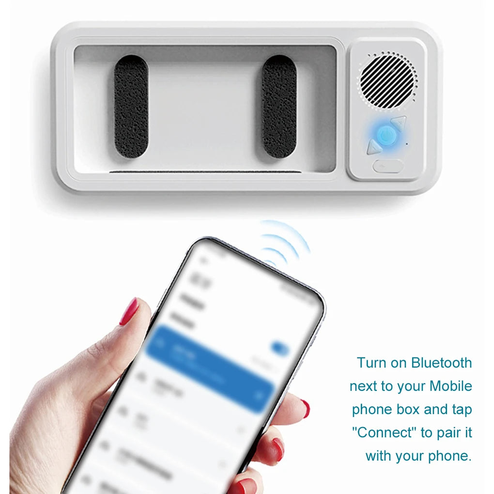 Waterproof Shower Phone Holder with Bluetooth Speaker