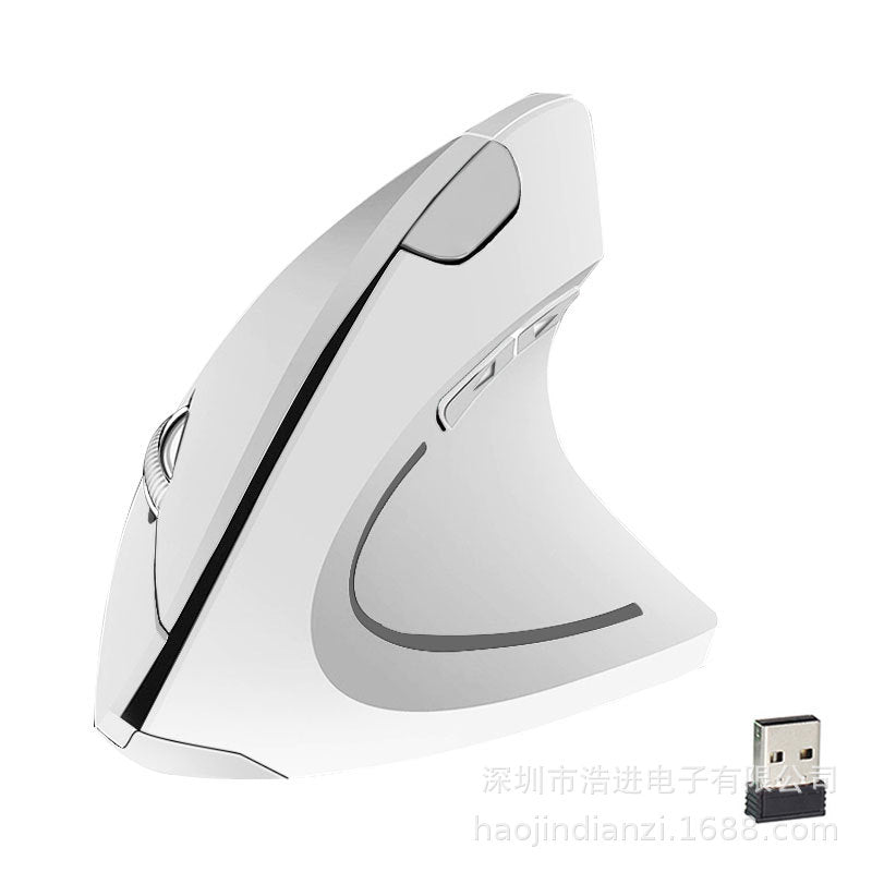 Vertical Ergonomic Wireless Mouse – Upright Design, USB Nano Receiver & Adjustable DPI