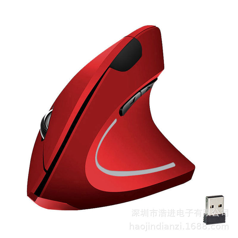 Vertical Ergonomic Wireless Mouse – Upright Design, USB Nano Receiver & Adjustable DPI